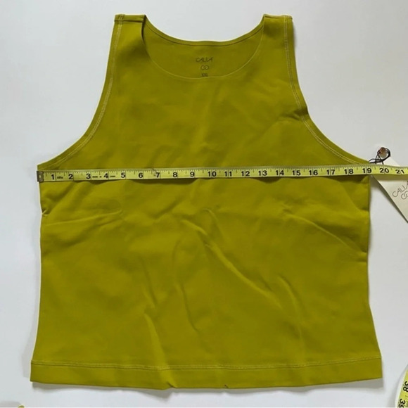 New Calia Essentials Fitness Tank Top XXL Chartreuse - Picture 6 of 8